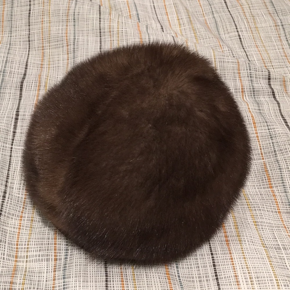 Vintage mink fur hat
